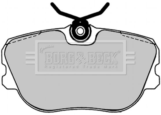 BORG & BECK stabdžių trinkelių rinkinys, diskinis stabdys BBP1238